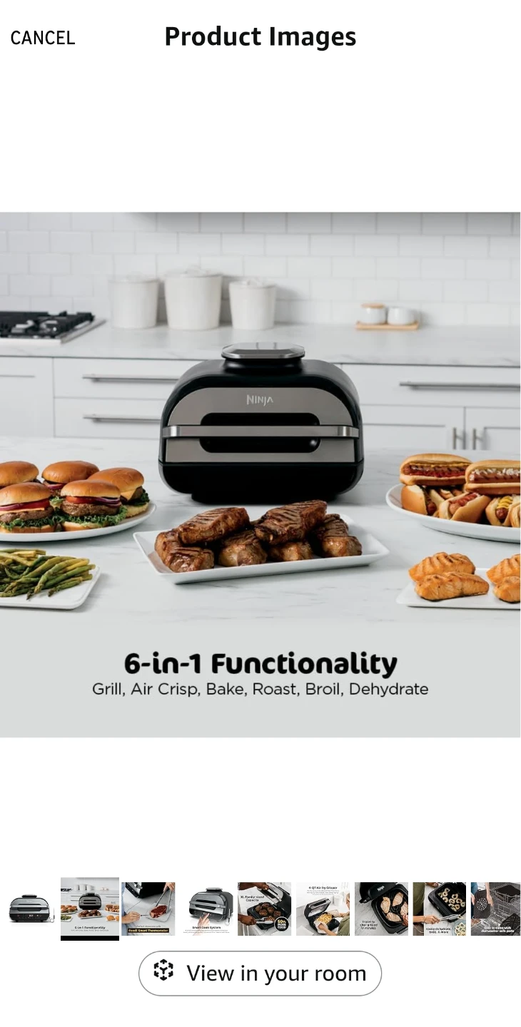6 in 1 Ninja Foodi Smart XL Grill- Brand new, never used - photo 5