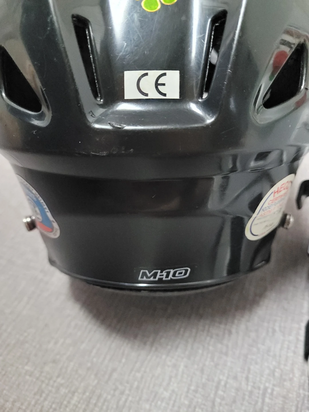 Black Bauer Hockey Helmet with Stickers - photo 2