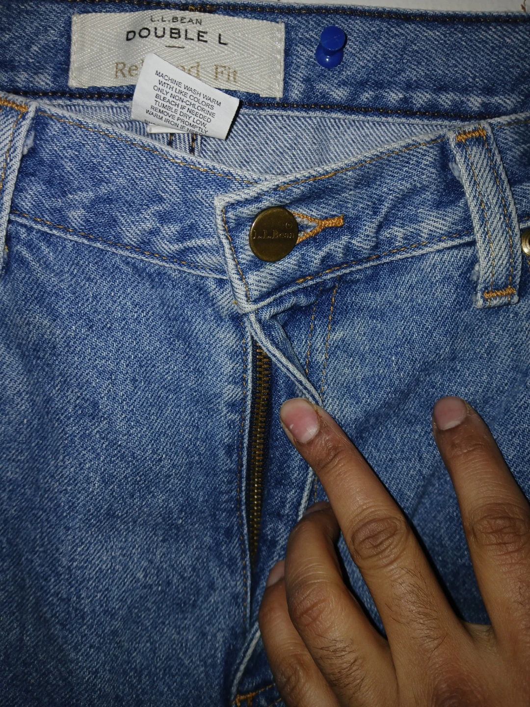 L.L.Bean Double L Relaxed Fit Jeans Women's Size 12 Petite - photo 3