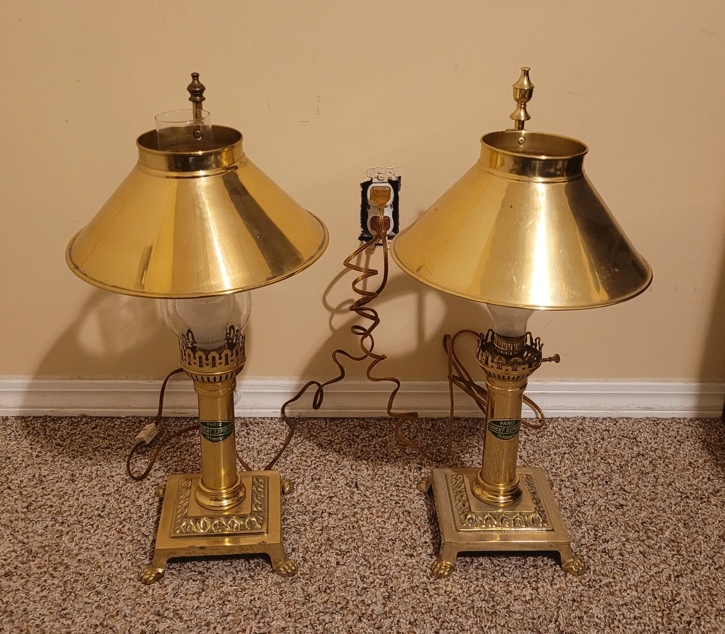 Paris Orient Express Brass Lamps - photo 2