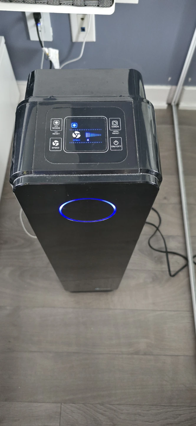 GermGuardian AC5350B  HEPA Filter & UVC Tower Air Purifier, - photo 2