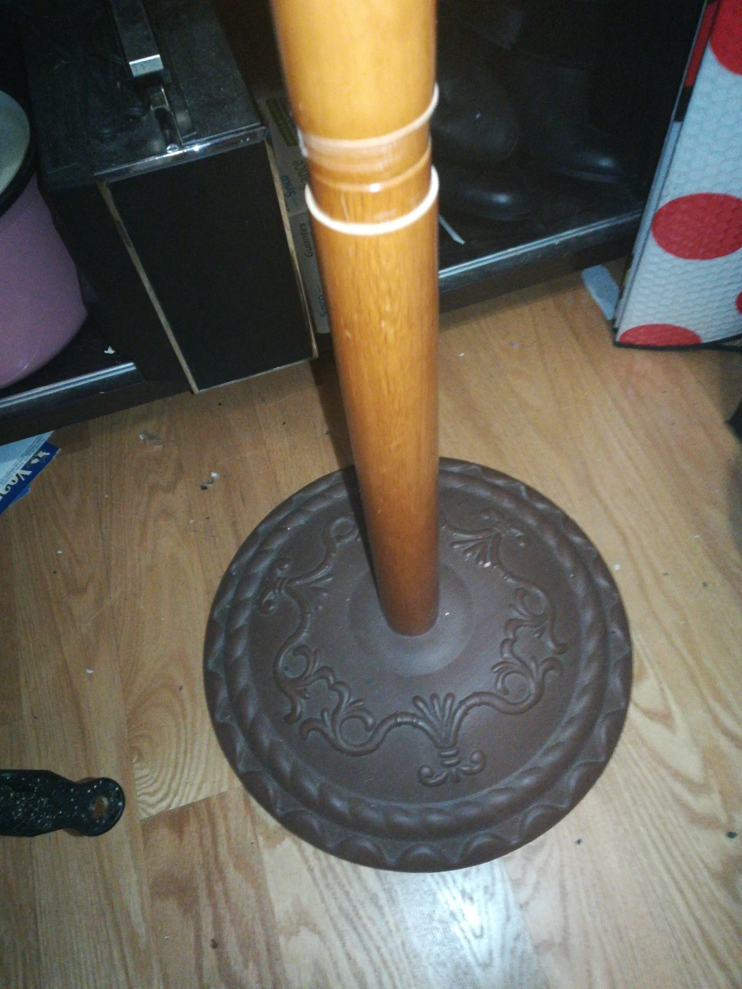Standing Coat Rack - Wood & Metal - photo 2