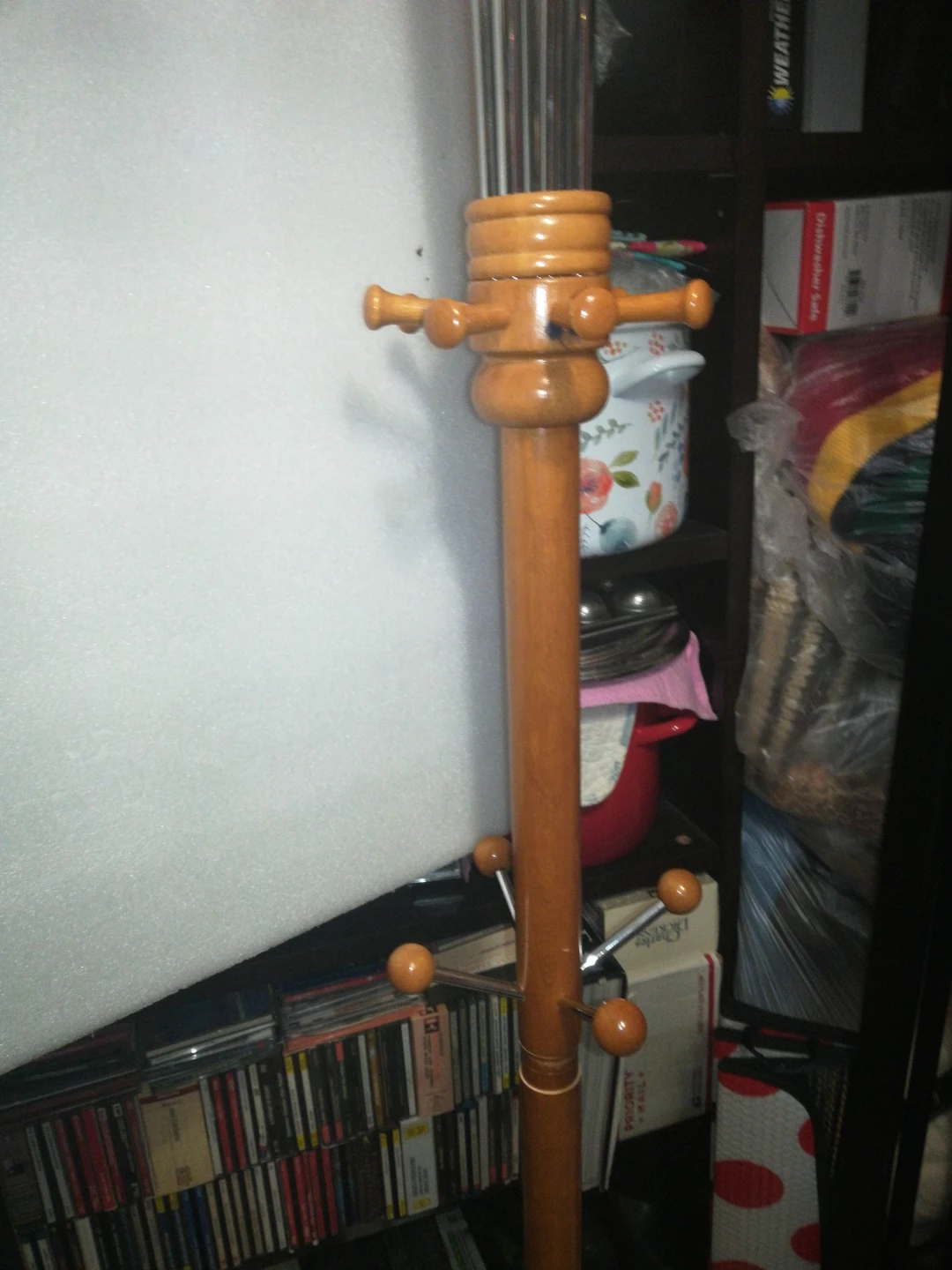 Standing Coat Rack - Wood & Metal - photo 3