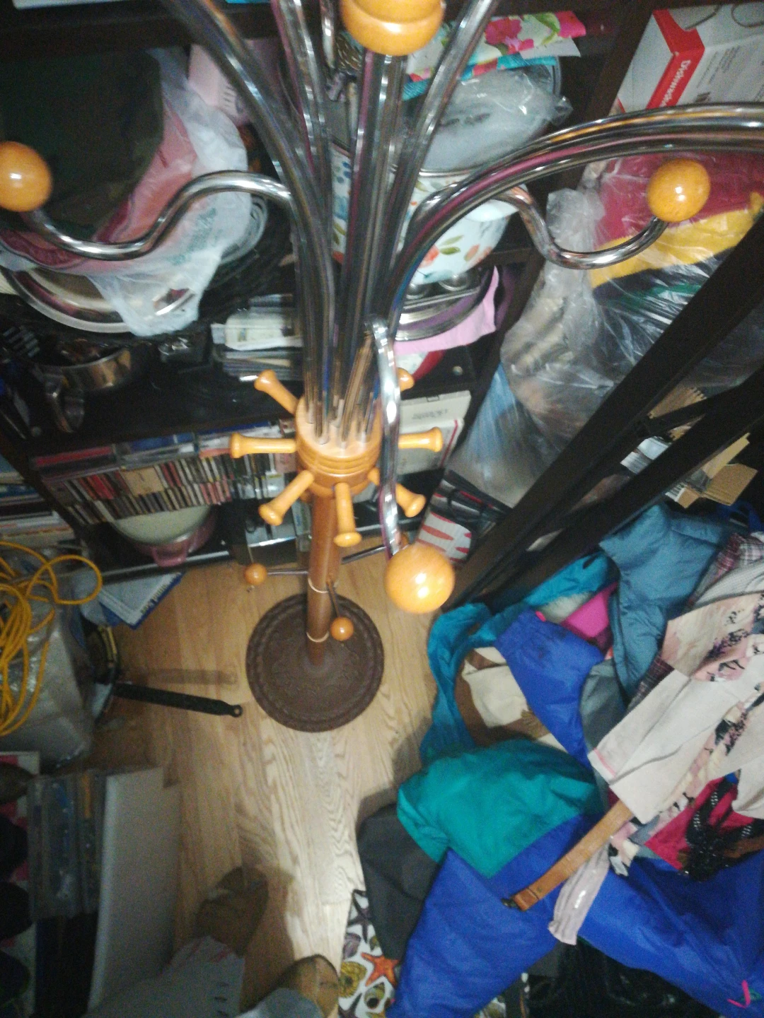 Standing Coat Rack - Wood & Metal - photo 4