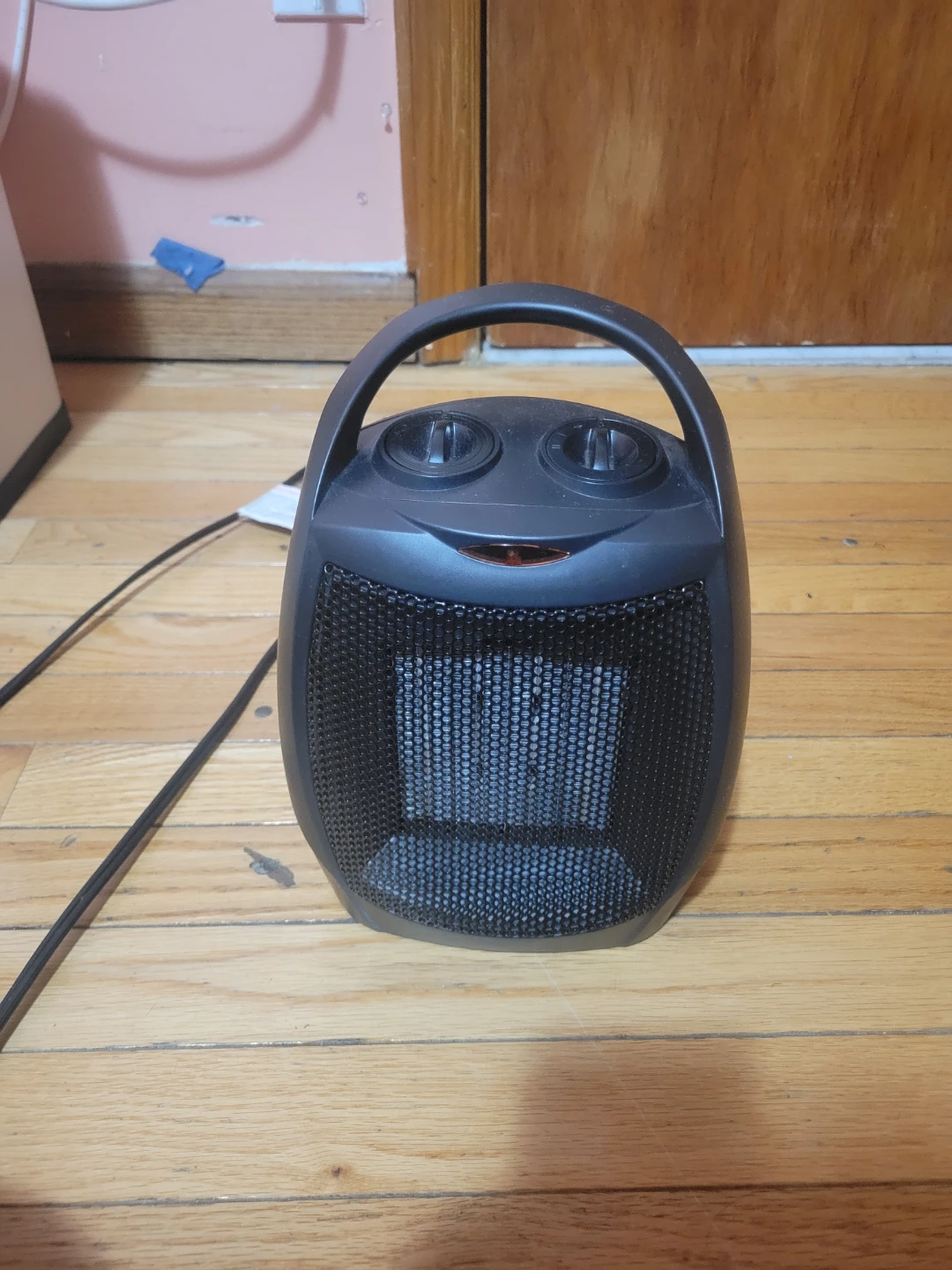 Black Portable Electric Heater with Handle