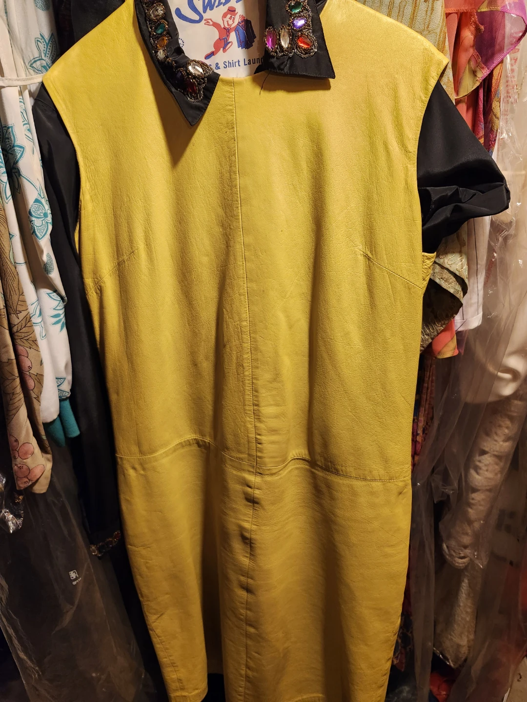 Samuel Robert Yellow Leather Dress - photo 2