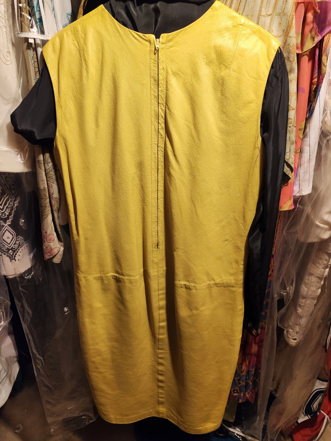 Samuel Robert Yellow Leather Dress - photo 4