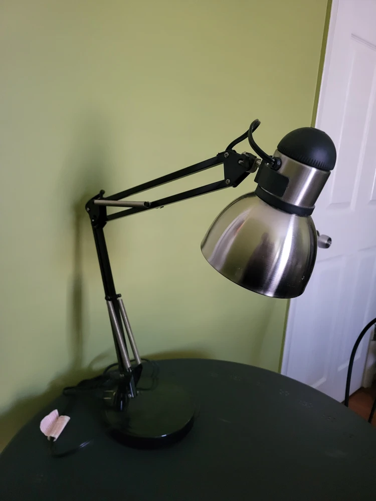 Adjustable Desk Lamp - Black and Silver - photo 3