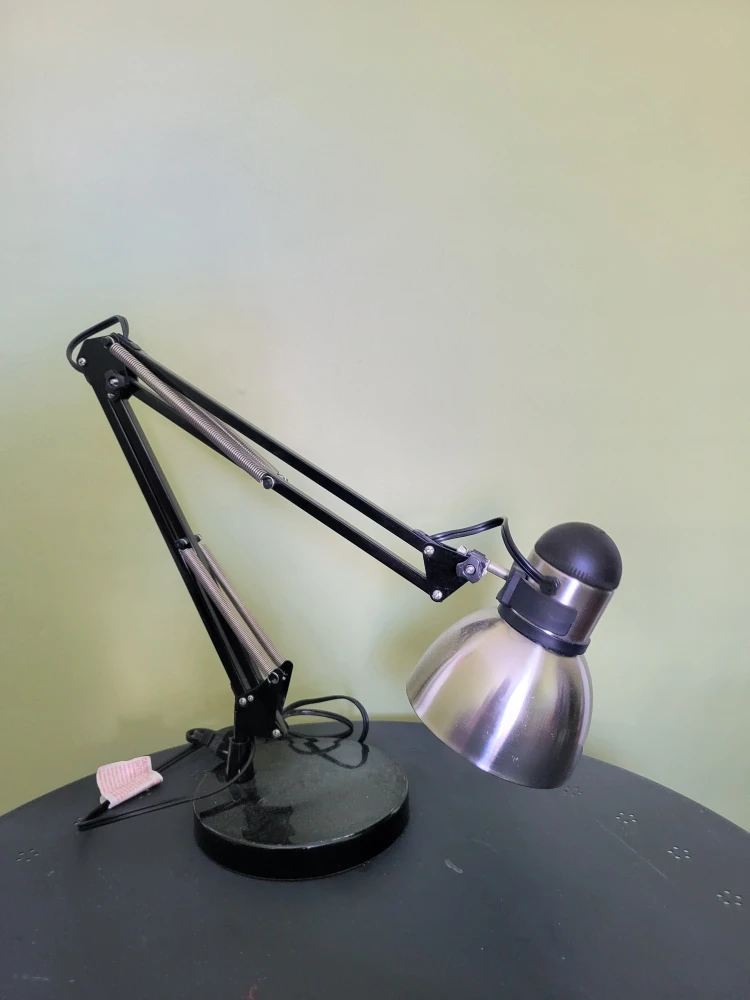 Adjustable Desk Lamp - Black and Silver - photo 4