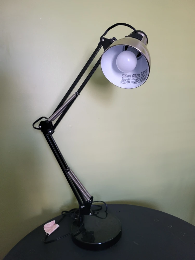 Adjustable Desk Lamp - Black and Silver