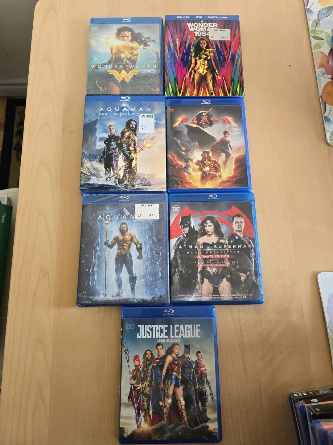DC Comics Blu-Ray Movies Package