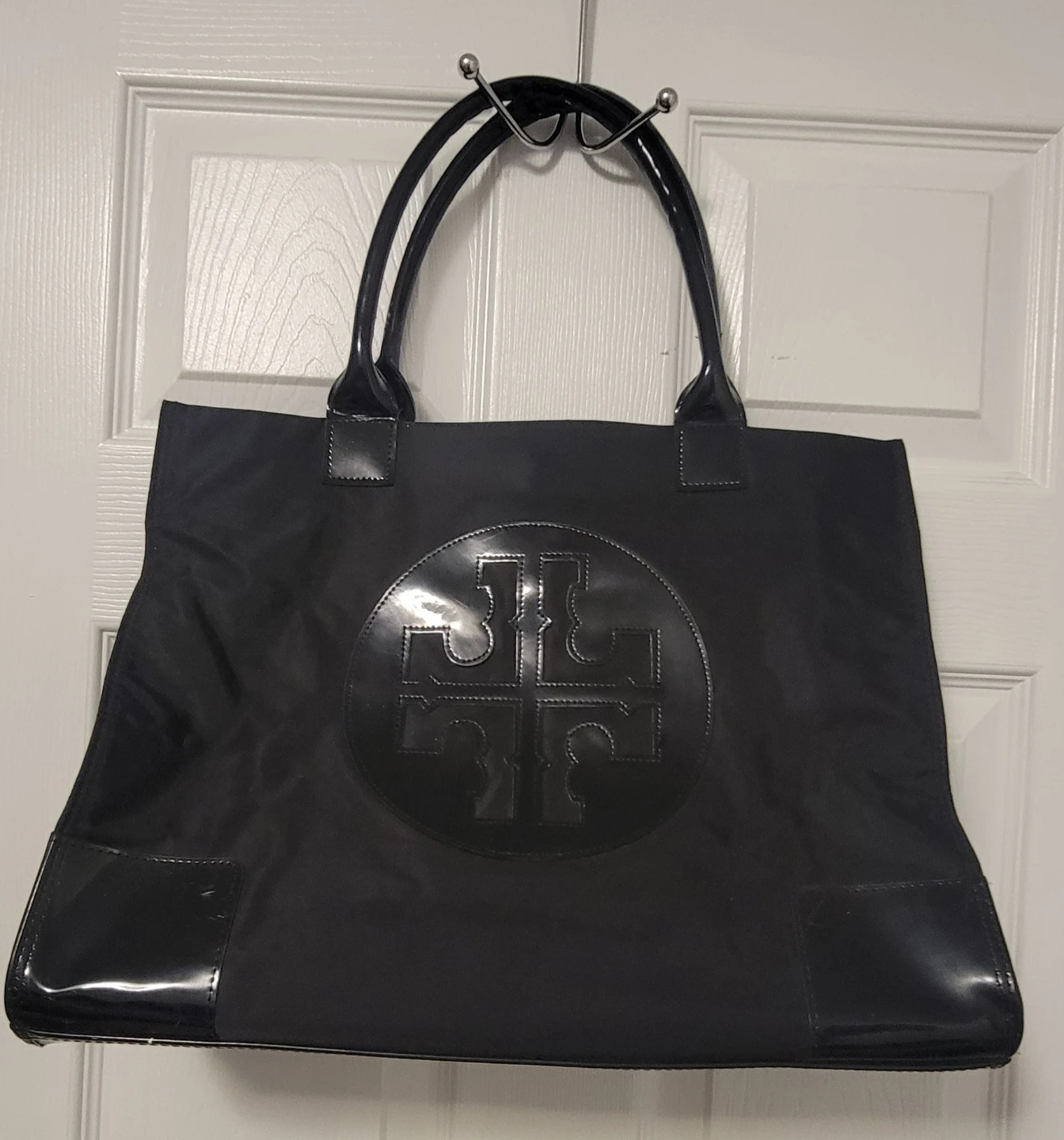 Tory Burch Black Nylon Tote Bag