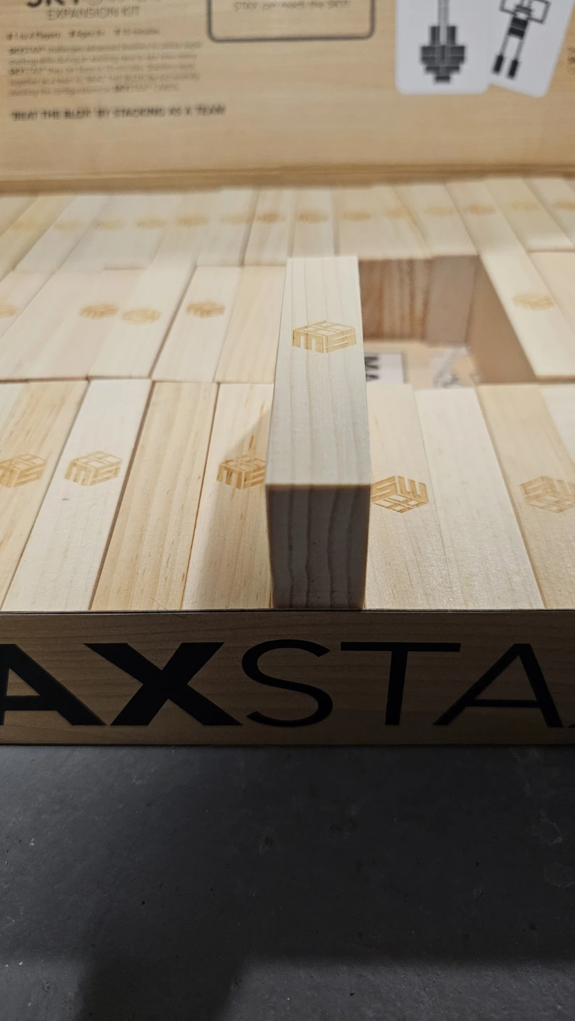 New MAXSTAX 3-in-1 Wooden Block Game Jenga 🏆 - photo 4