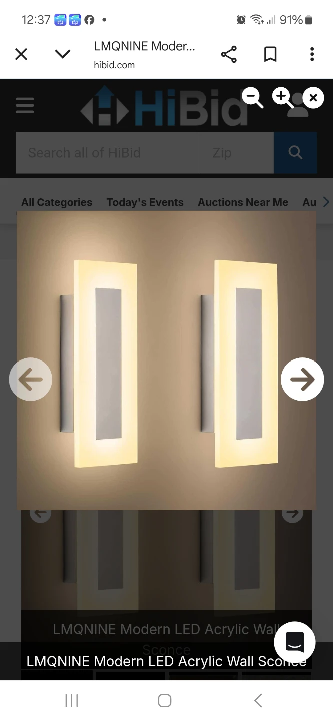 LMQNINE Modern LED Acrylic Wall Sconce
