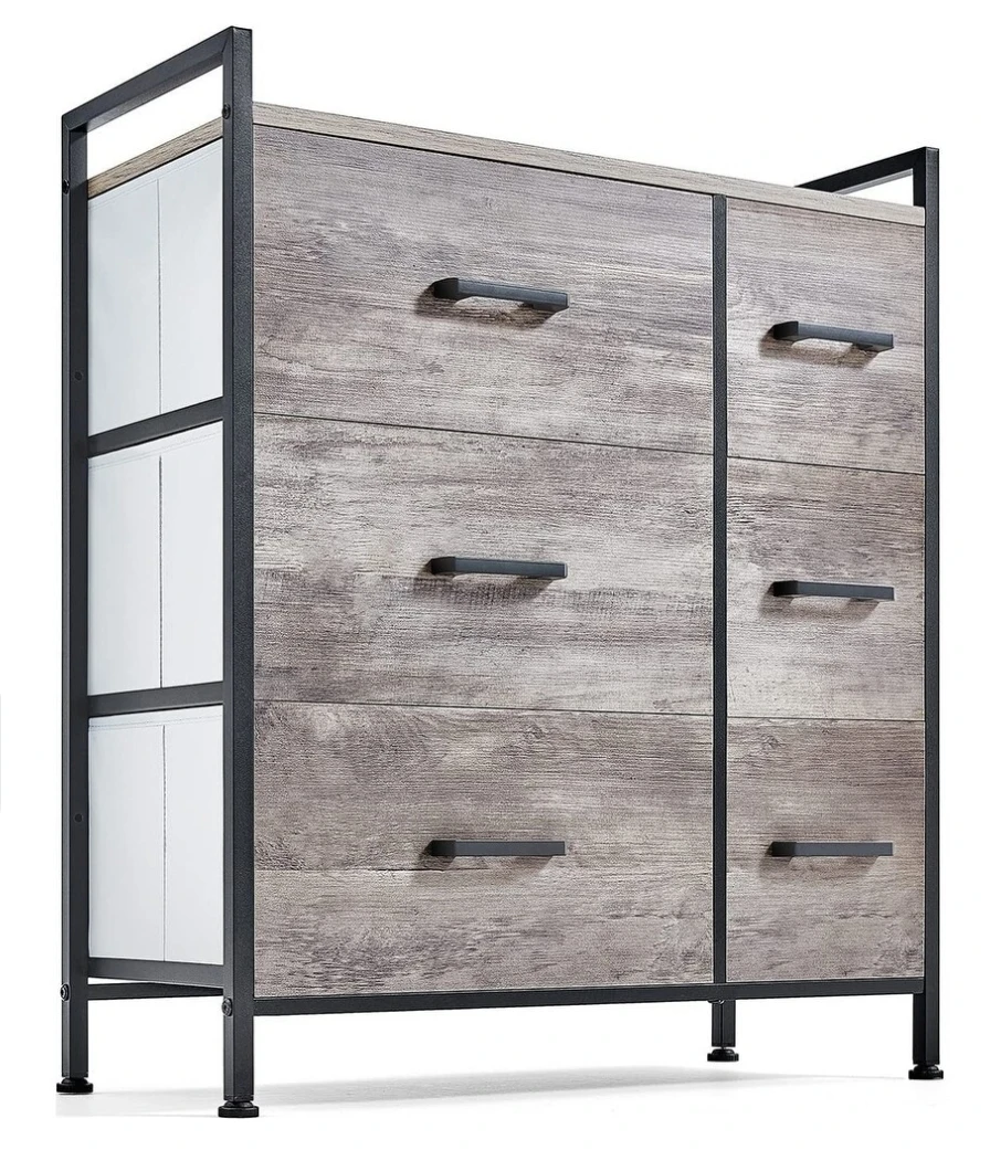 2 sets of fabric 6-Drawer Dresser