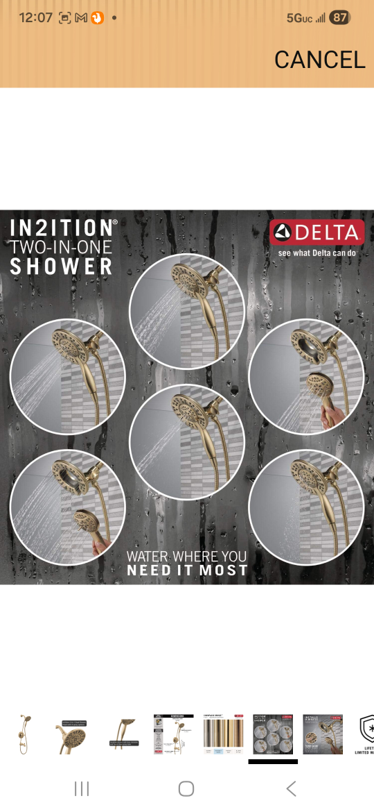 Delta In2ition 2-in-1 Dual Shower Head - photo 4