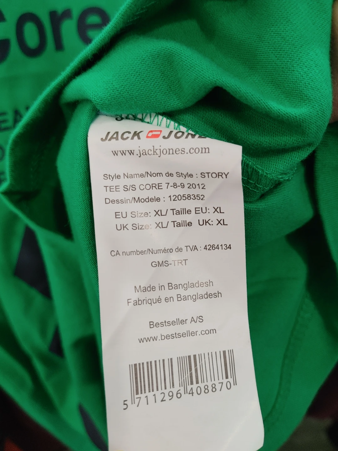 🧡BRAND NEW JACK & JONES T-SHIRT MENS XL - photo 2