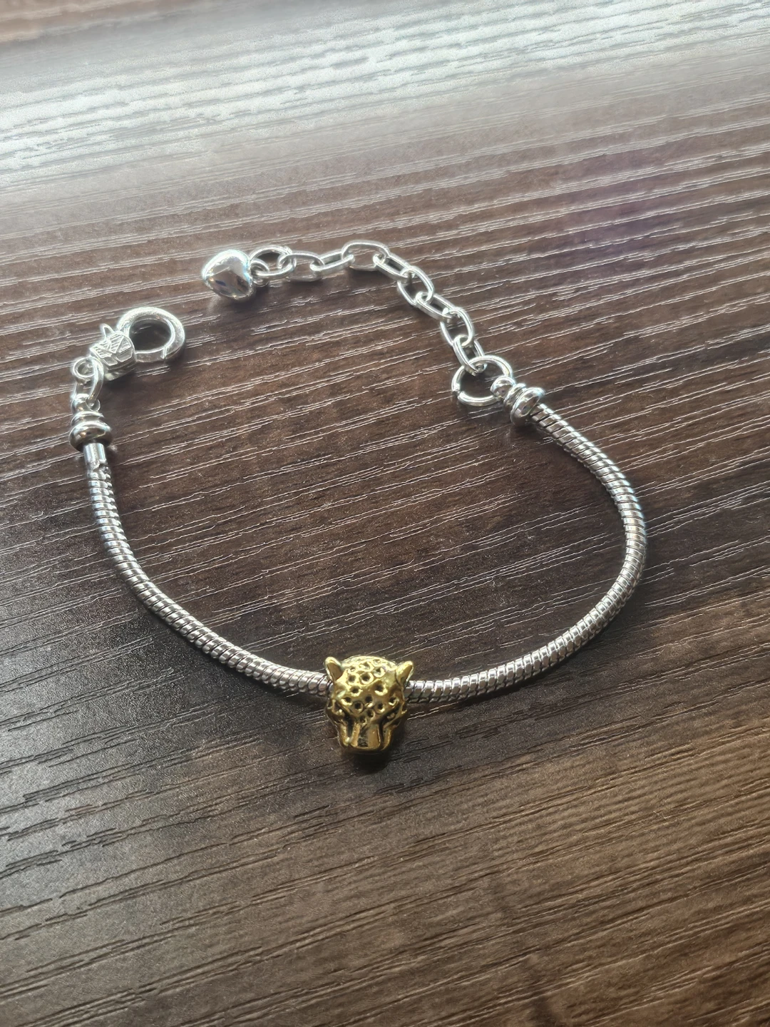 Snake chain Charm Bracelets sterling silver 925 - photo 3