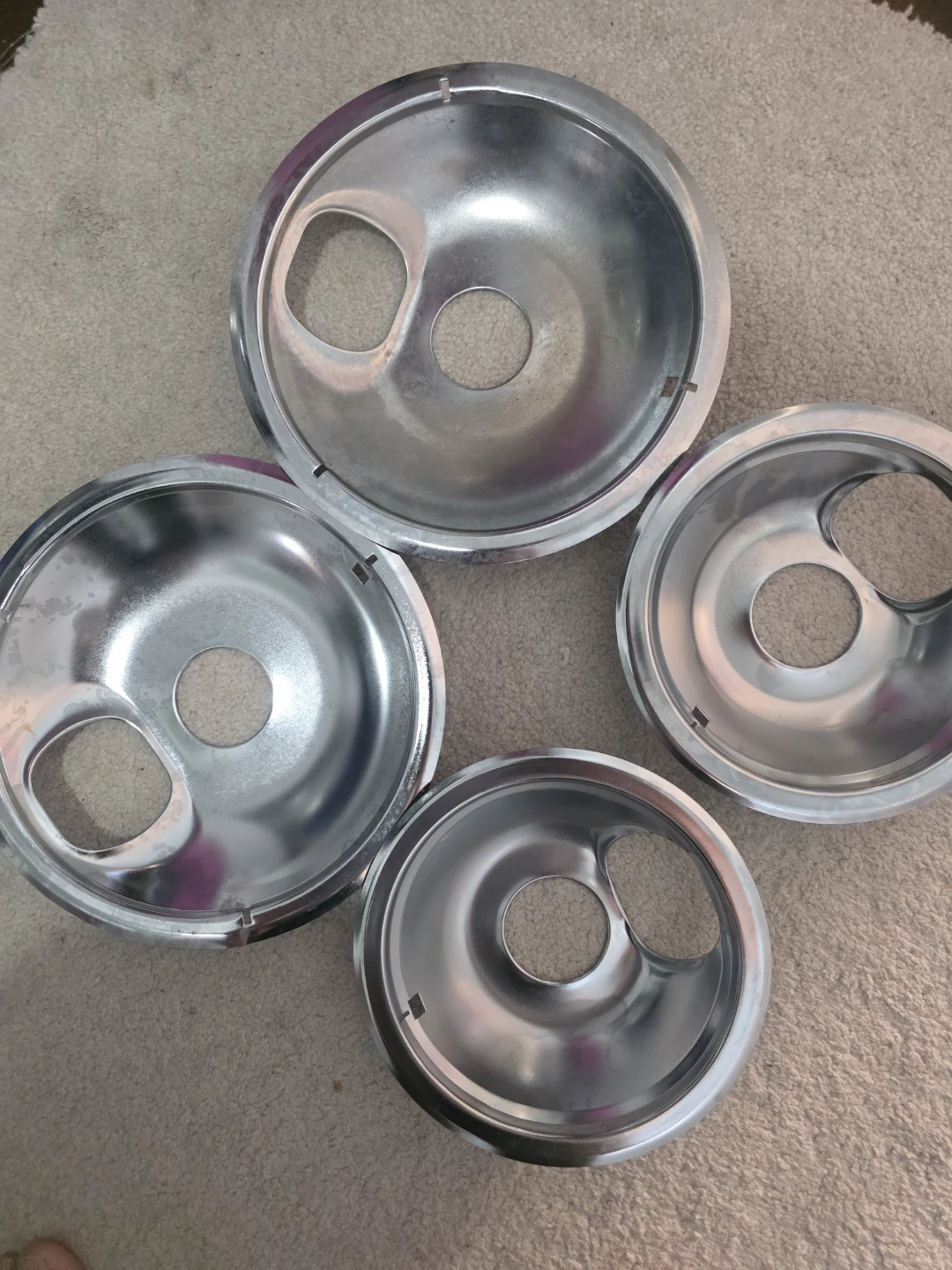 Stove Burner Drip Pans - Set of 4