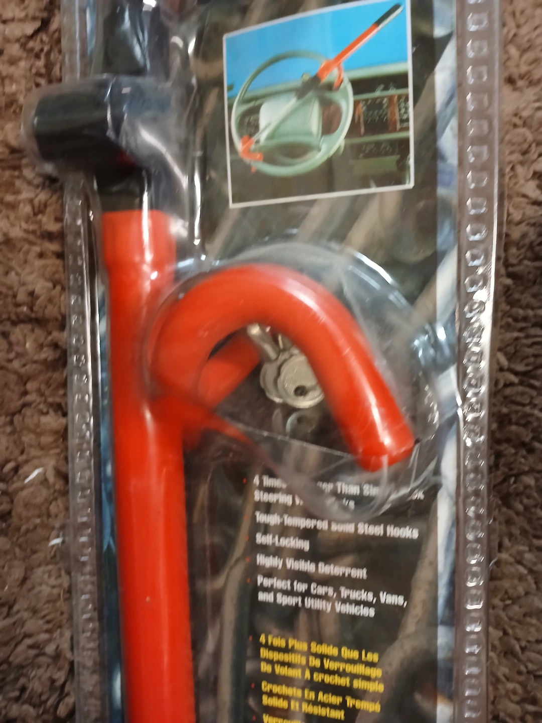 Twin Hooks Steering Wheel Lock - photo 2