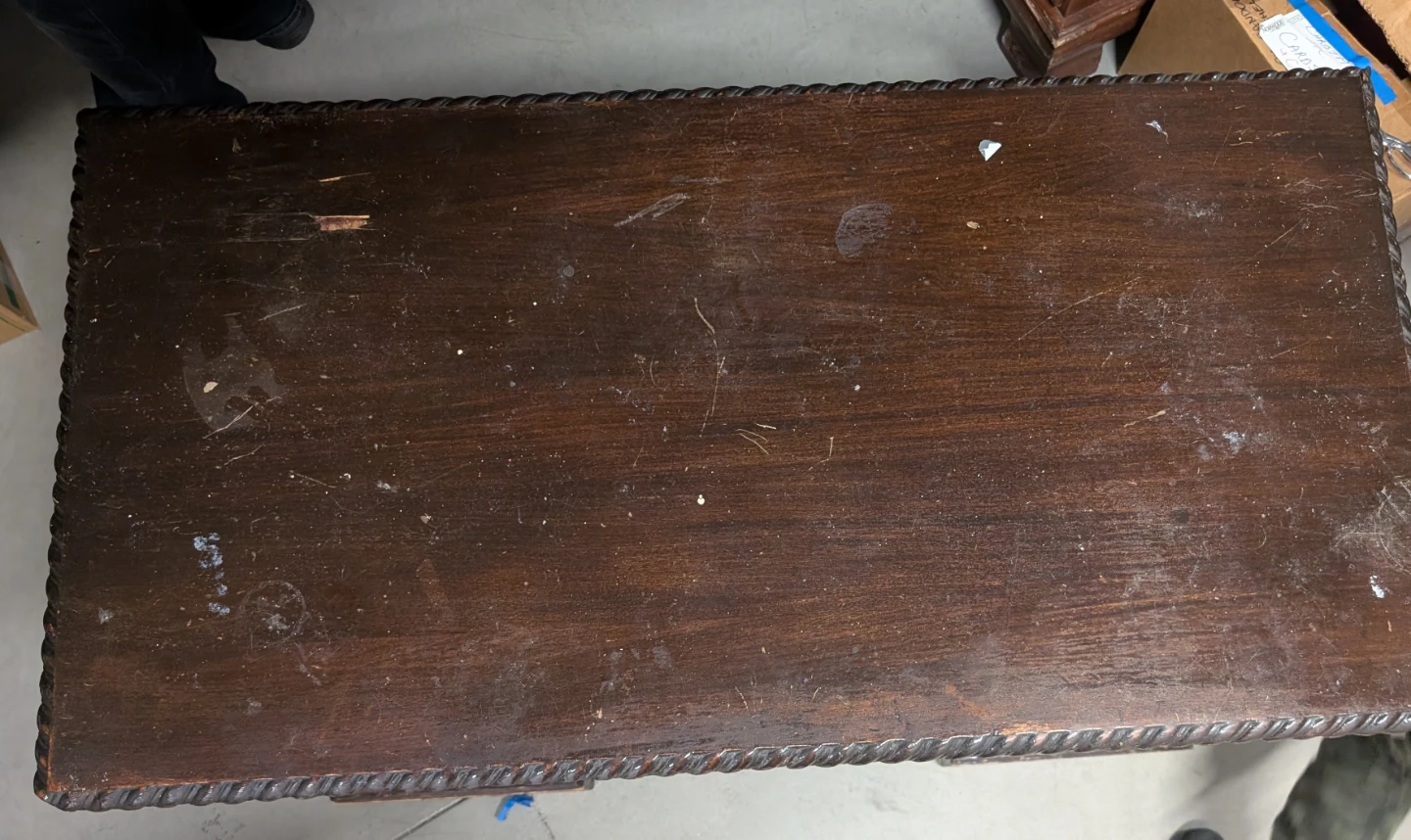Vintage Dark Wood Desk - photo 4