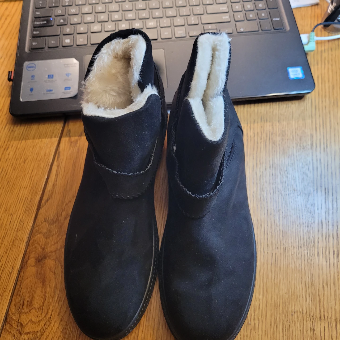 Toloog Black Fur Lined Ankle Boots - photo 3
