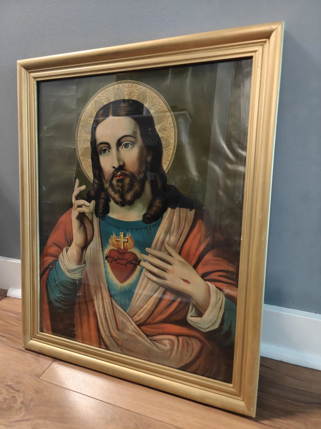 Framed Religious Art Print of Jesus