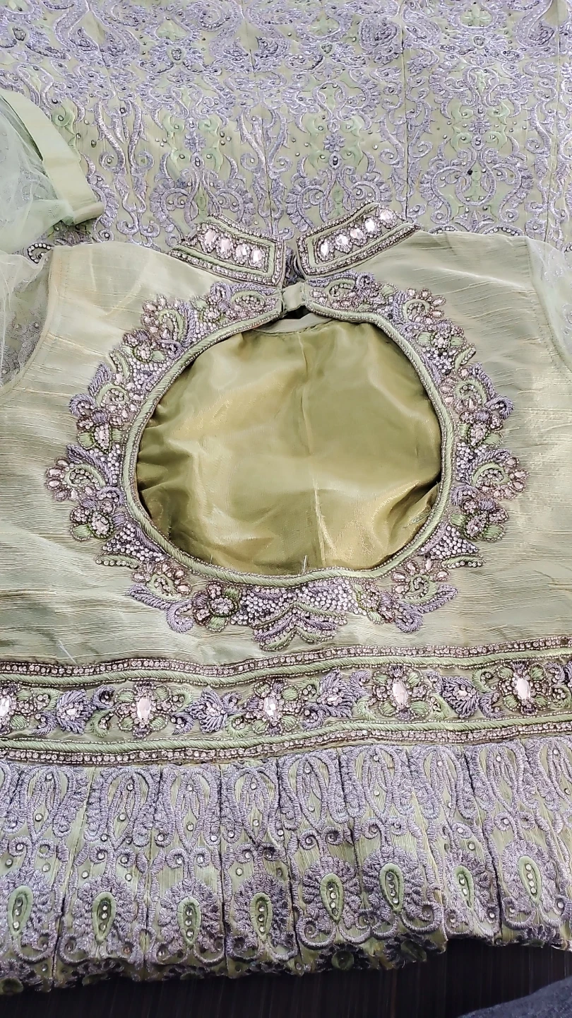 Green Embellished Anarkali Dress - photo 2