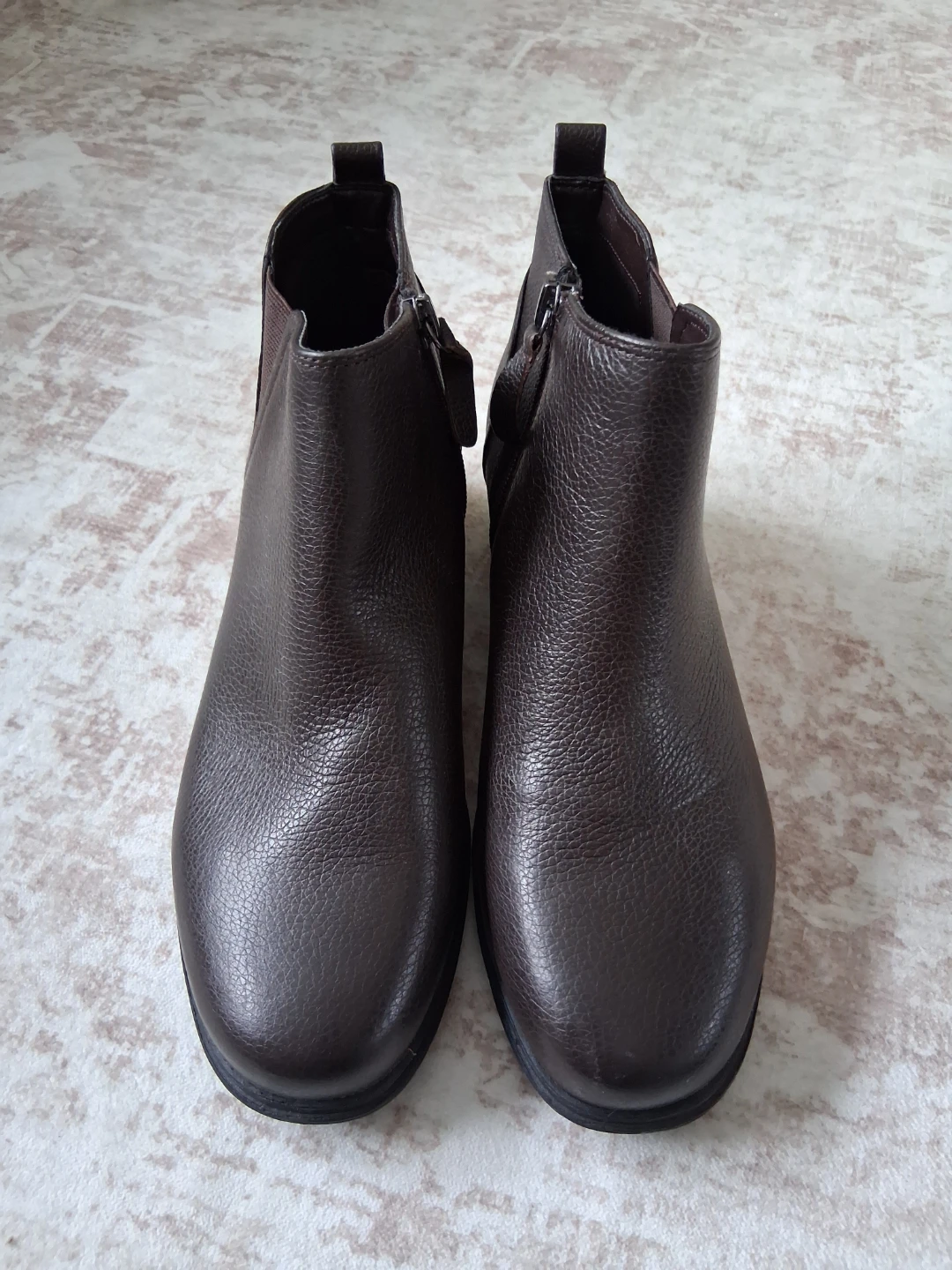 Easy Spirit Brown Leather Ankle Boots Size 6.5M