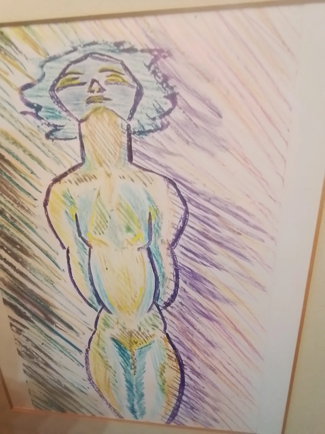 Framed Nude Sketch 13.75x15.75" - photo 3
