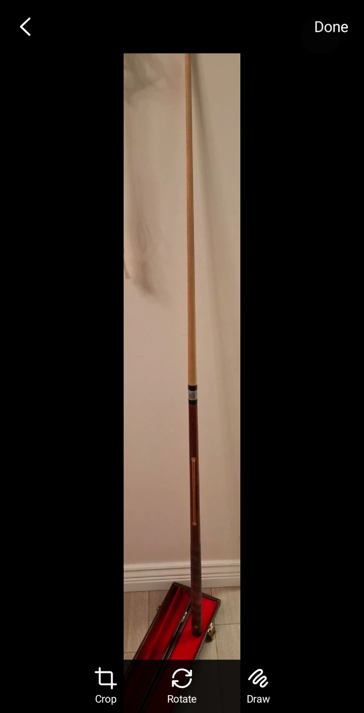 Billiard Cue Stick with Case - antique - photo 3