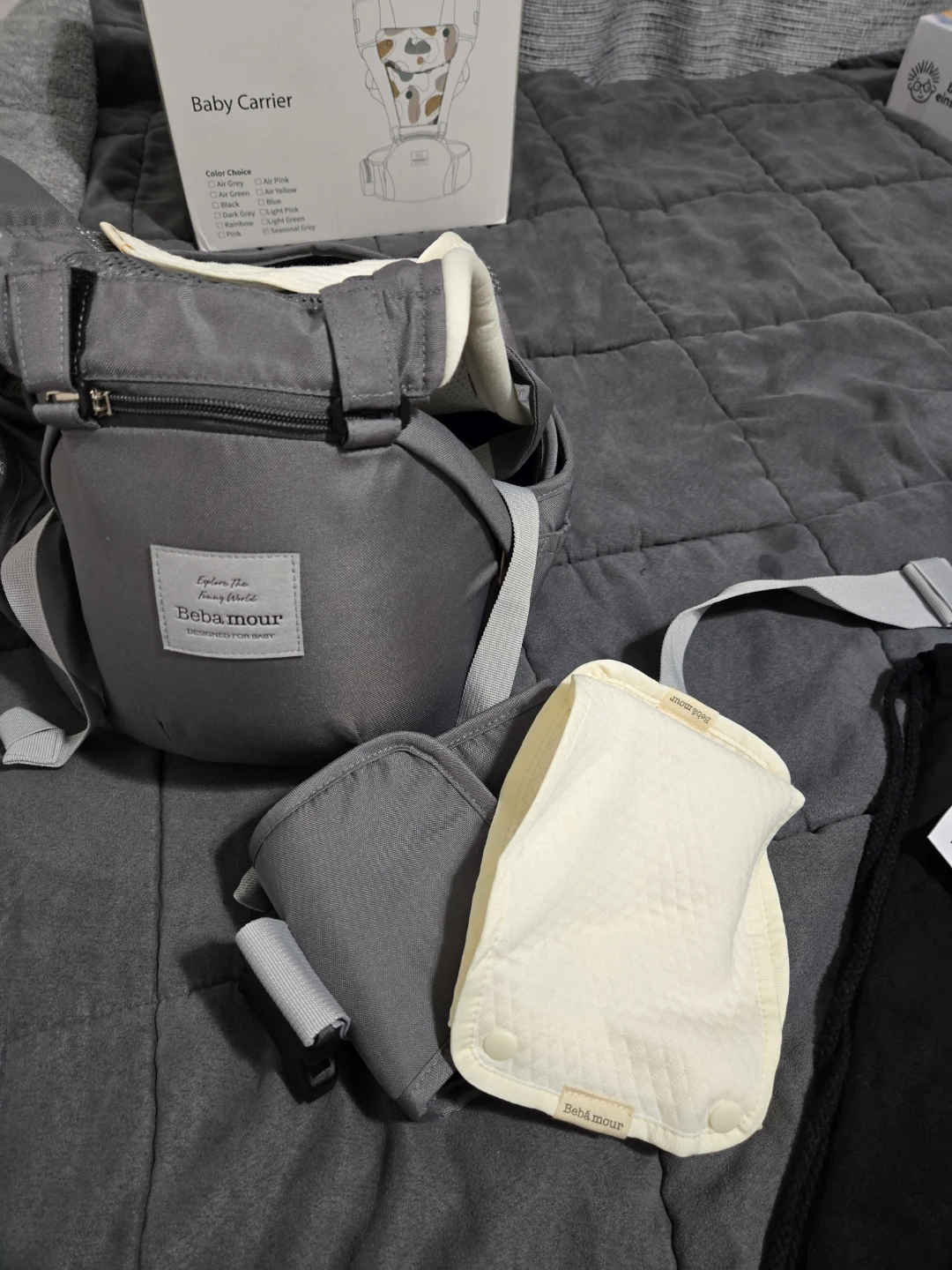 Beba Bean Baby Carrier - Grey