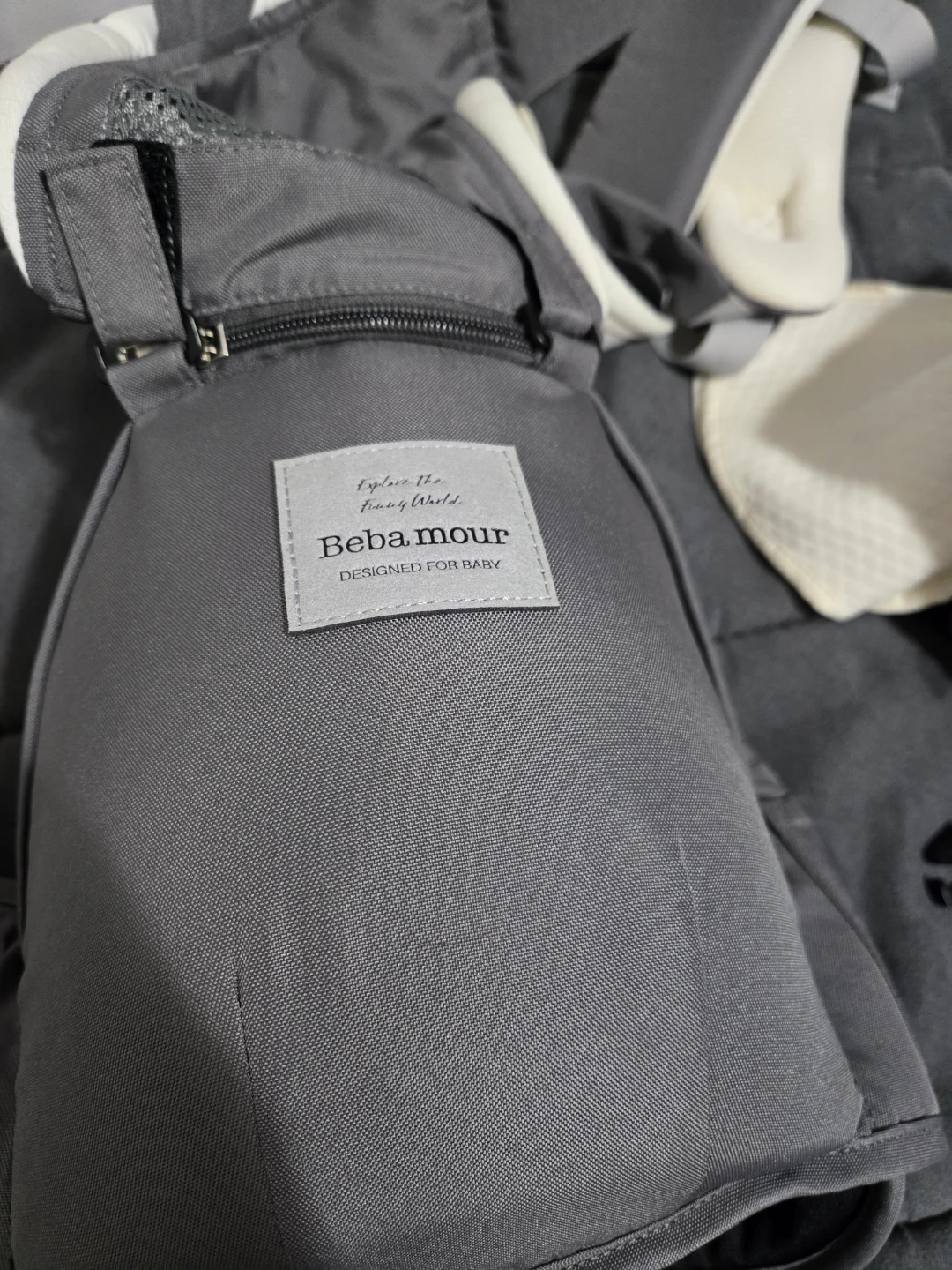 Beba Bean Baby Carrier - Grey - photo 4