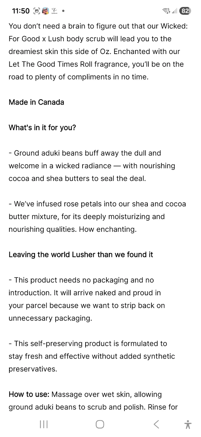 Lush Scarecrow Body Scrub - photo 2
