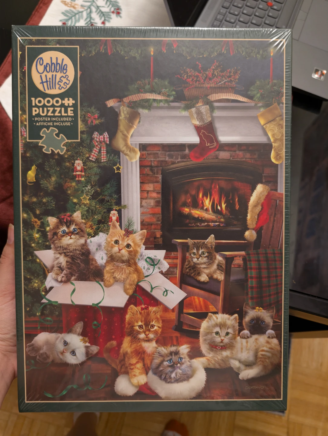 (Brand New) Christmas Kittens 1000 Piece Puzzle