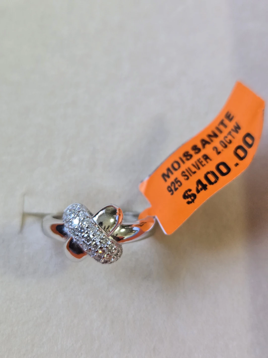 Moissanite 925 Silver 2.0CTW Ring - Size 6 - photo 2