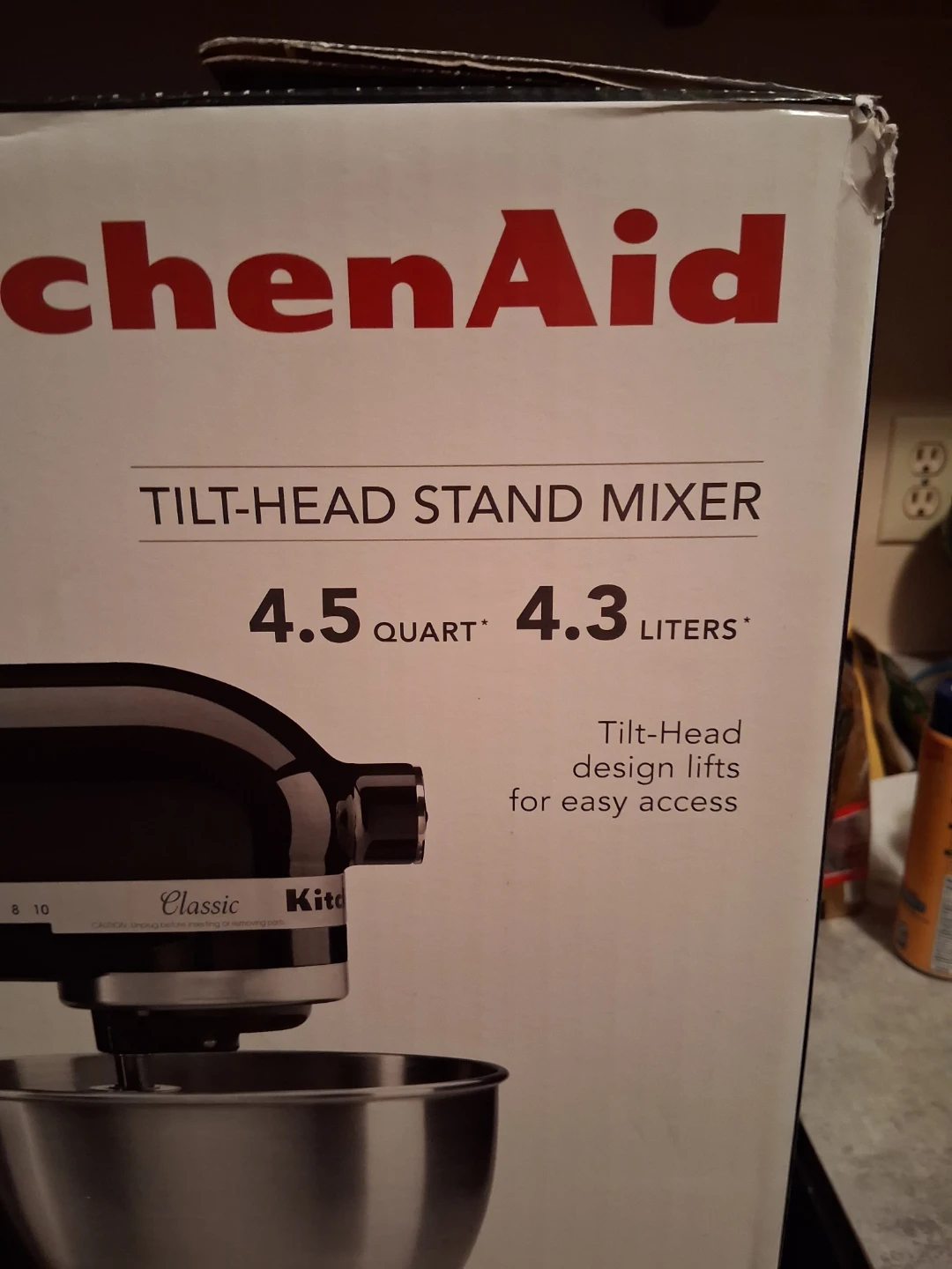 KitchnAid 4.5 mixer/ tilt head. Brand new used once - photo 2