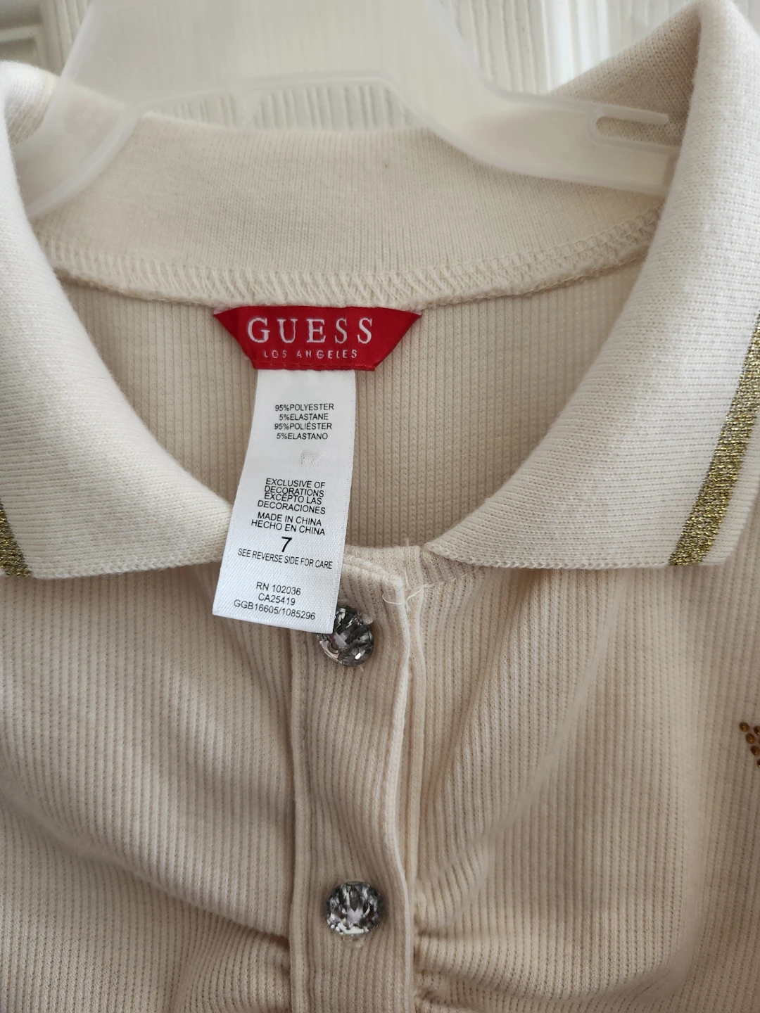 Guess Kid Girl Button Sweater  - Size 7 - photo 4