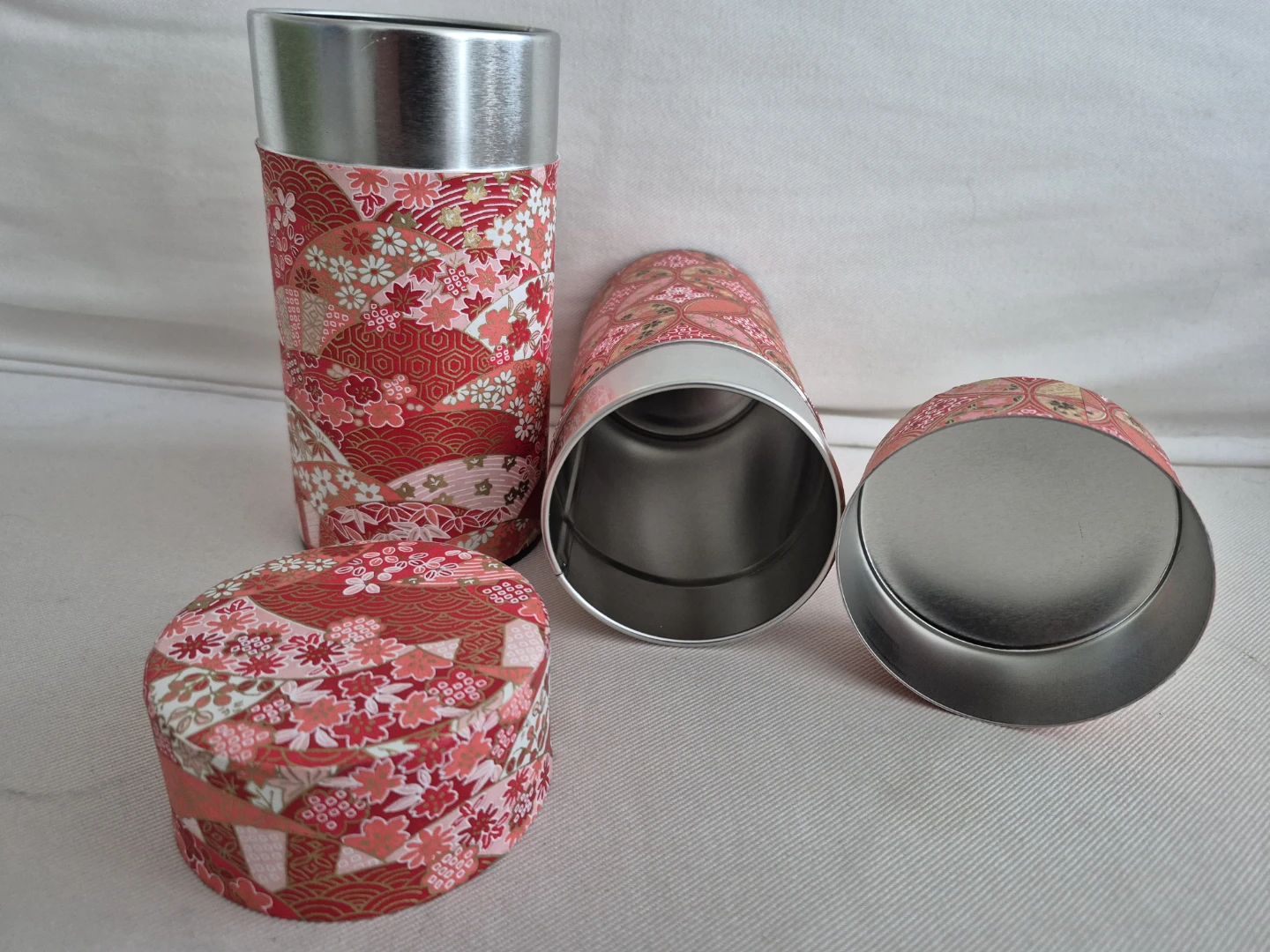 Set of 2 Japanese Chazutsu Tea Canisters - photo 2