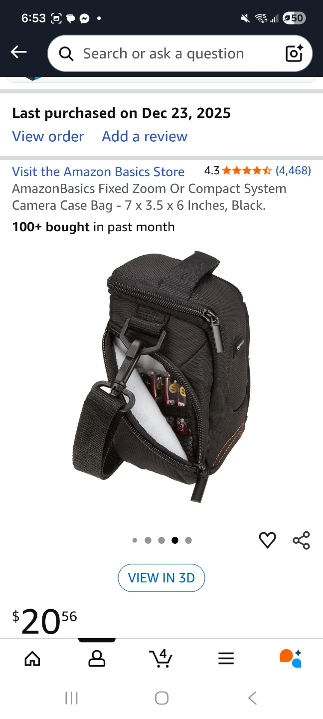 Camera Case Bag - 7 x 3.5 x 6 Inch - photo 5