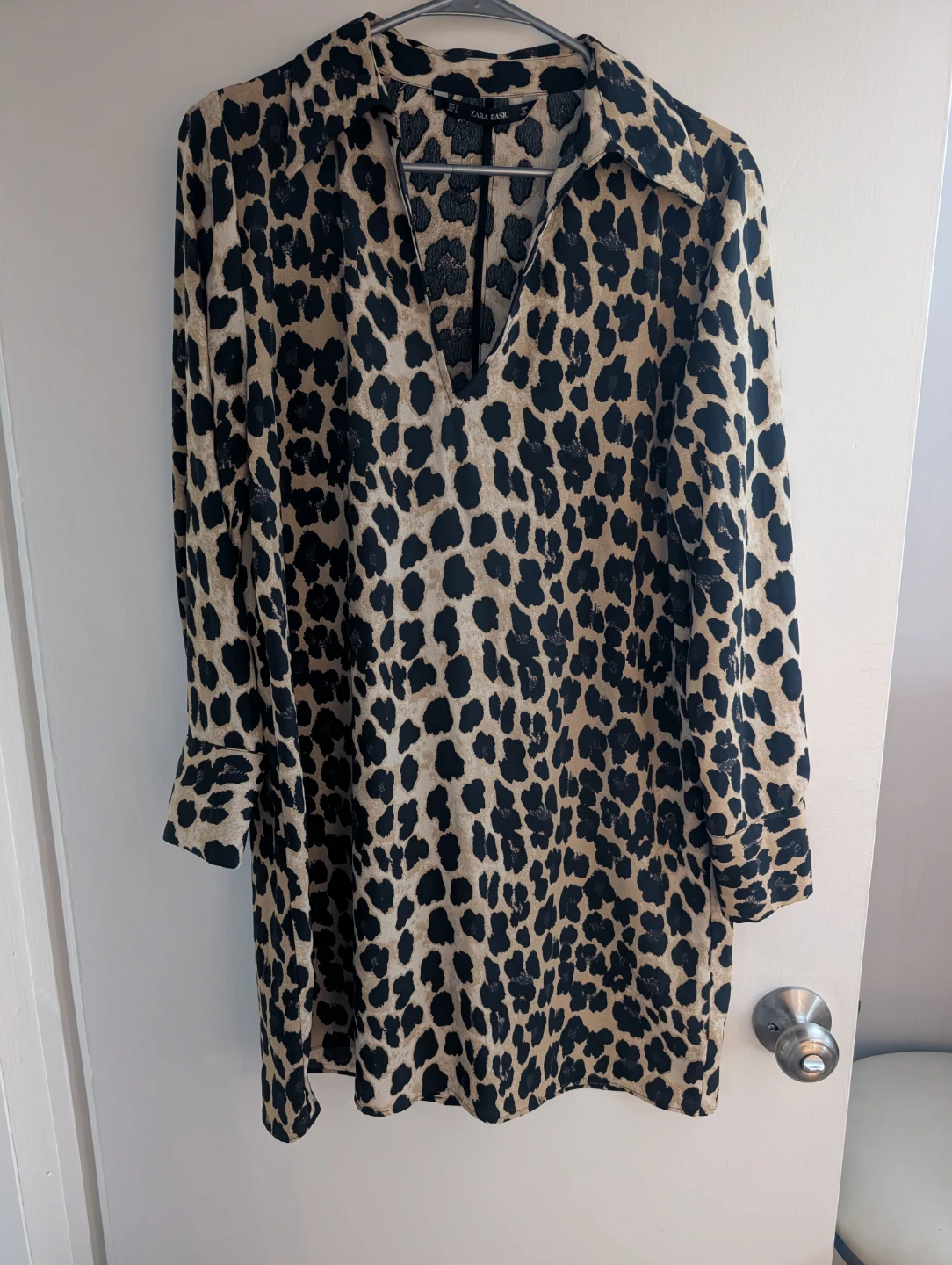 Zara Basic Leopard Print Dress