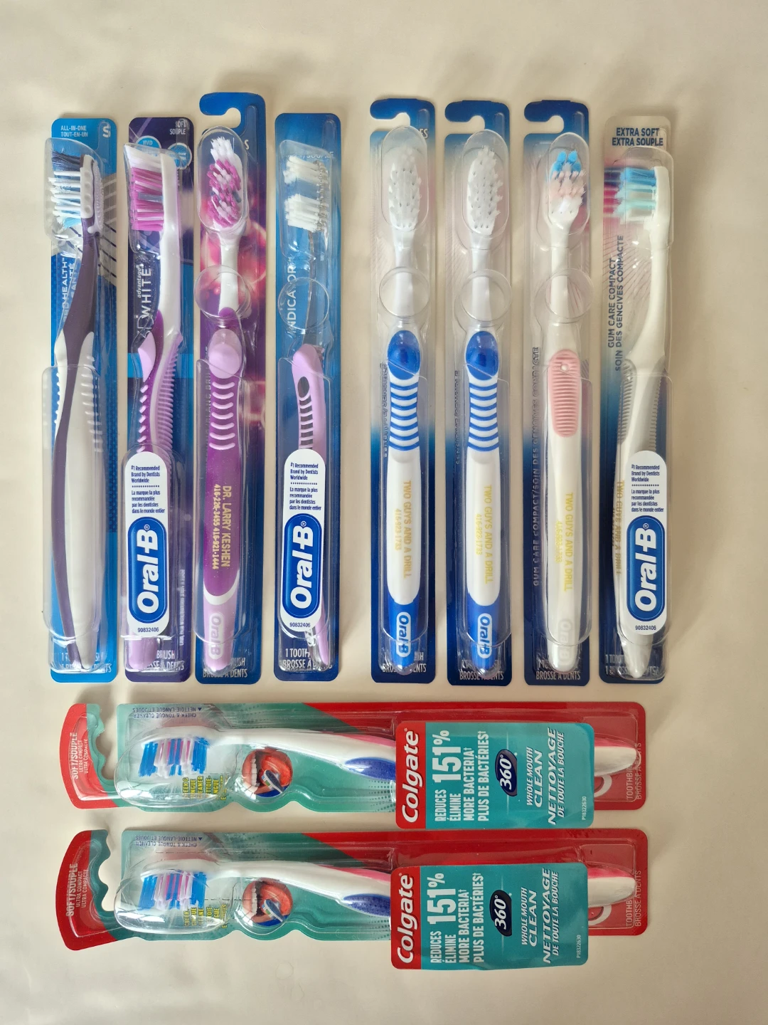 10 Toothbrushes: Oral B & Colgate: Soft & Extra Soft - photo 2