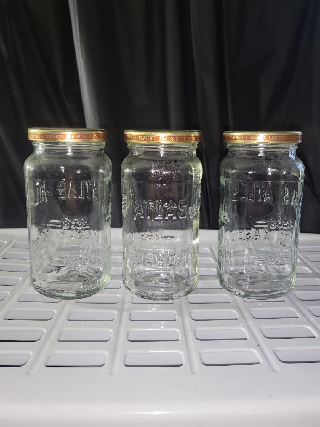 Atlas Mason Jars - Set of 3