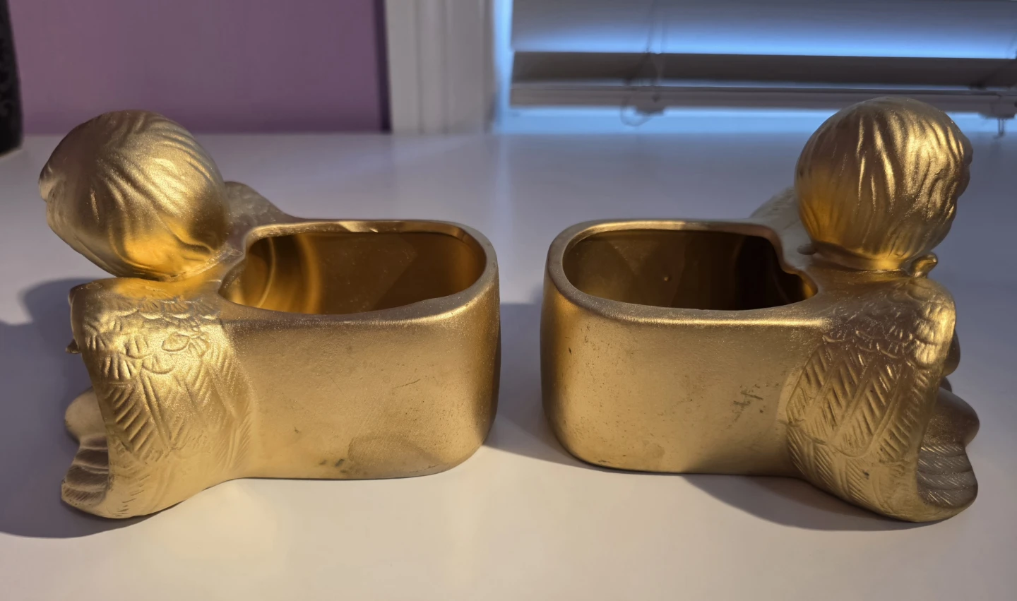Gold Angel ceramic planters (Set of 2) - photo 2