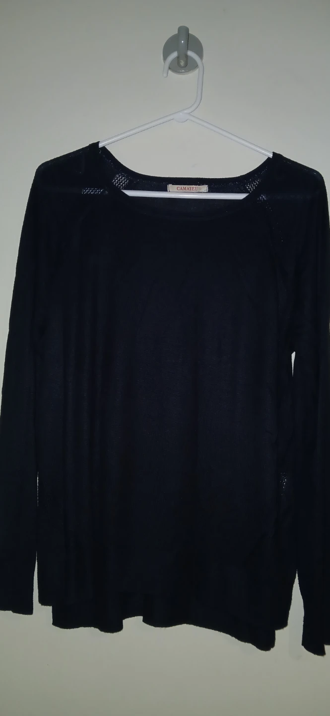 Camateu Black Long Sleeve Top