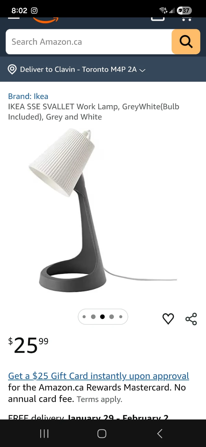 IKEA SSE SVALLET Work Lamp - photo 2
