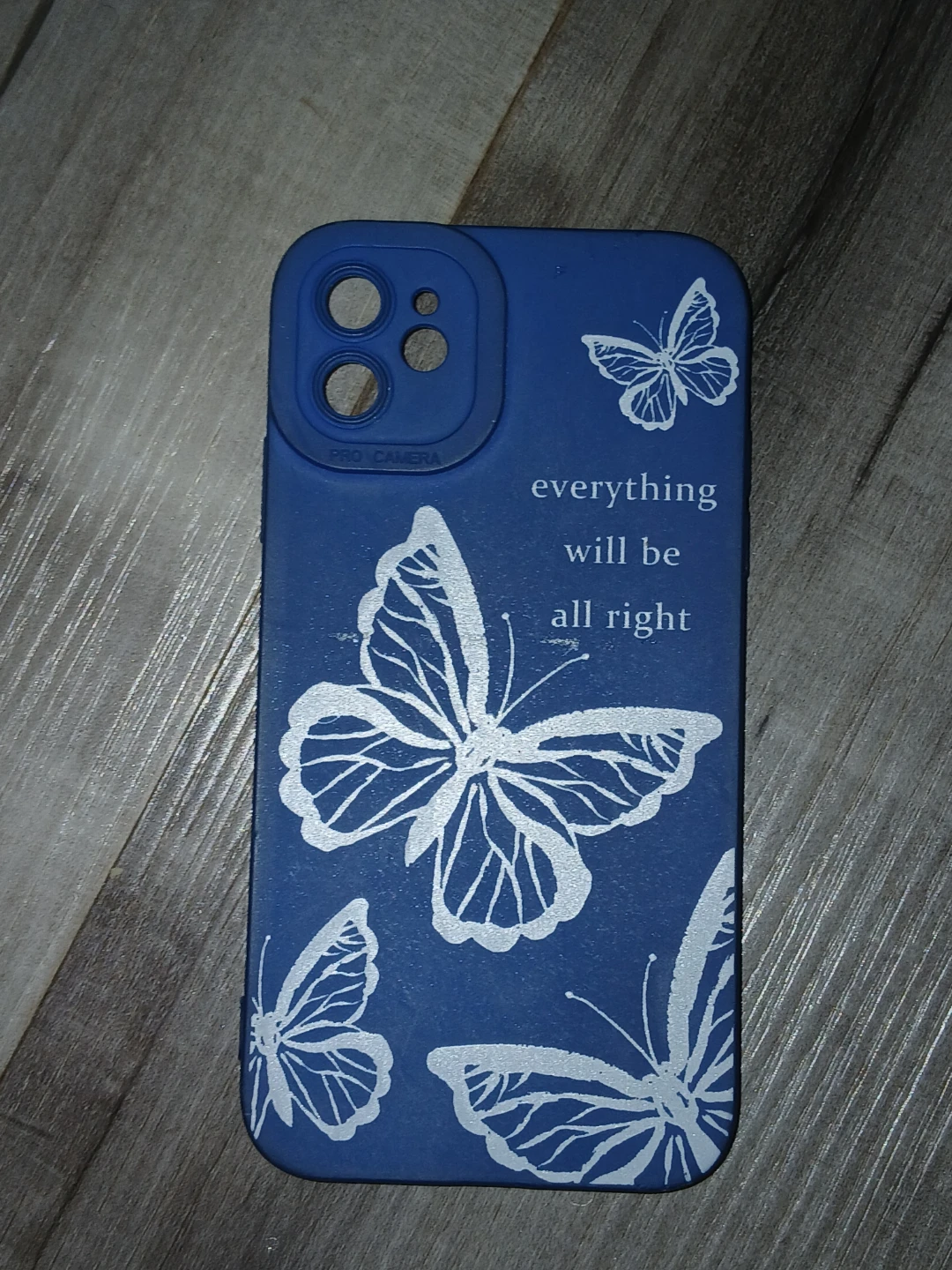 Blue iPhone 11 Case with Butterfly Design