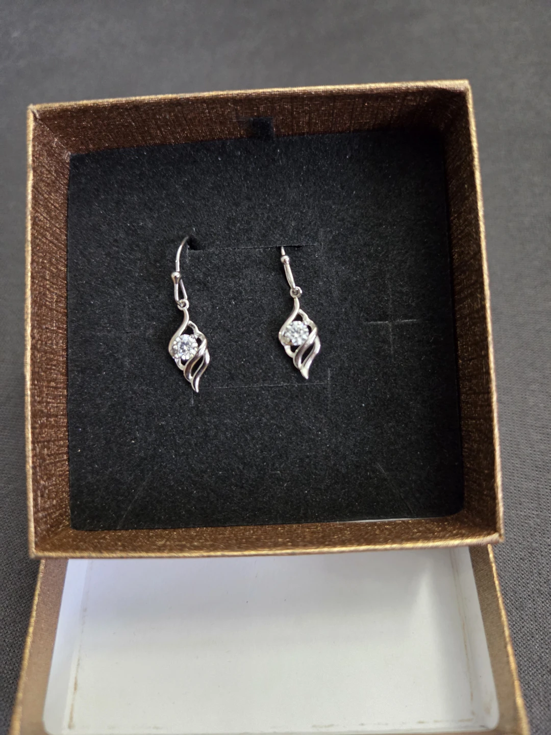 Sterling Silver 925 Earrings with Box with FREE Bracelet