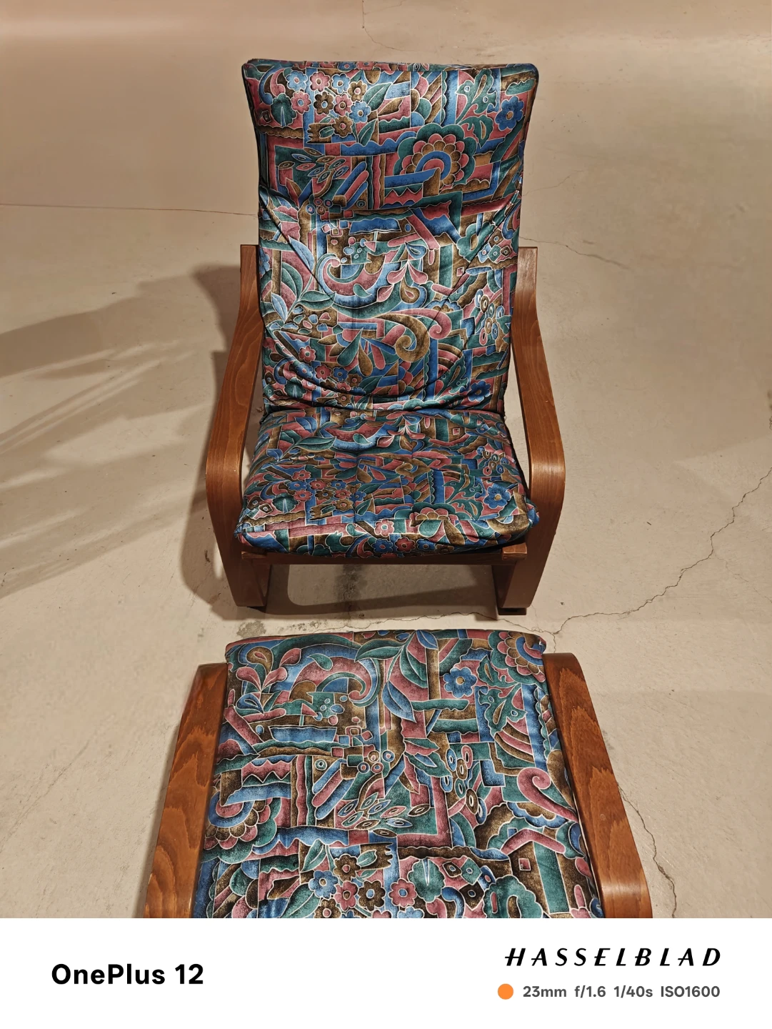 IKEA POÄNG Armchair with Ottoman