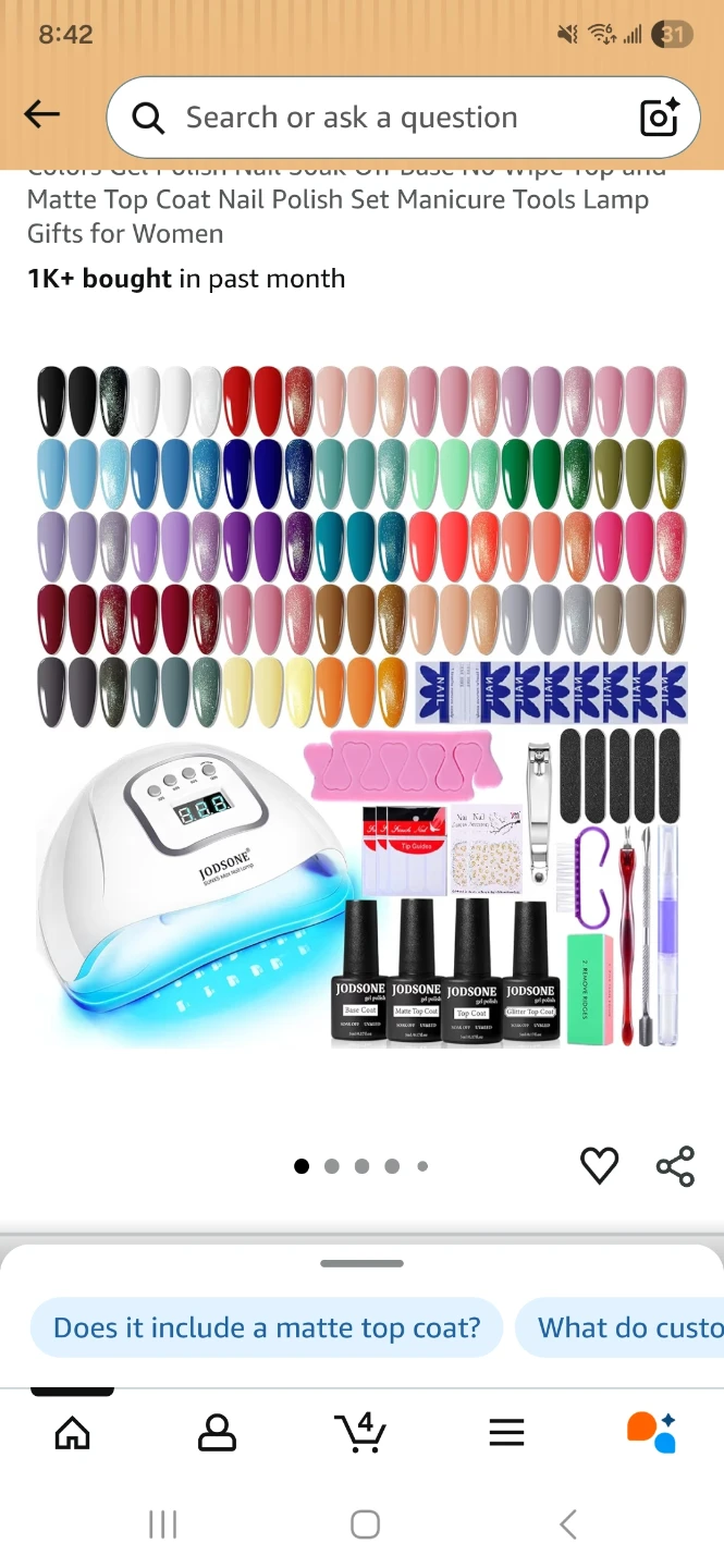 JODSONE SUNX5 Max Nail Lamp + Gel Polish Set - photo 5
